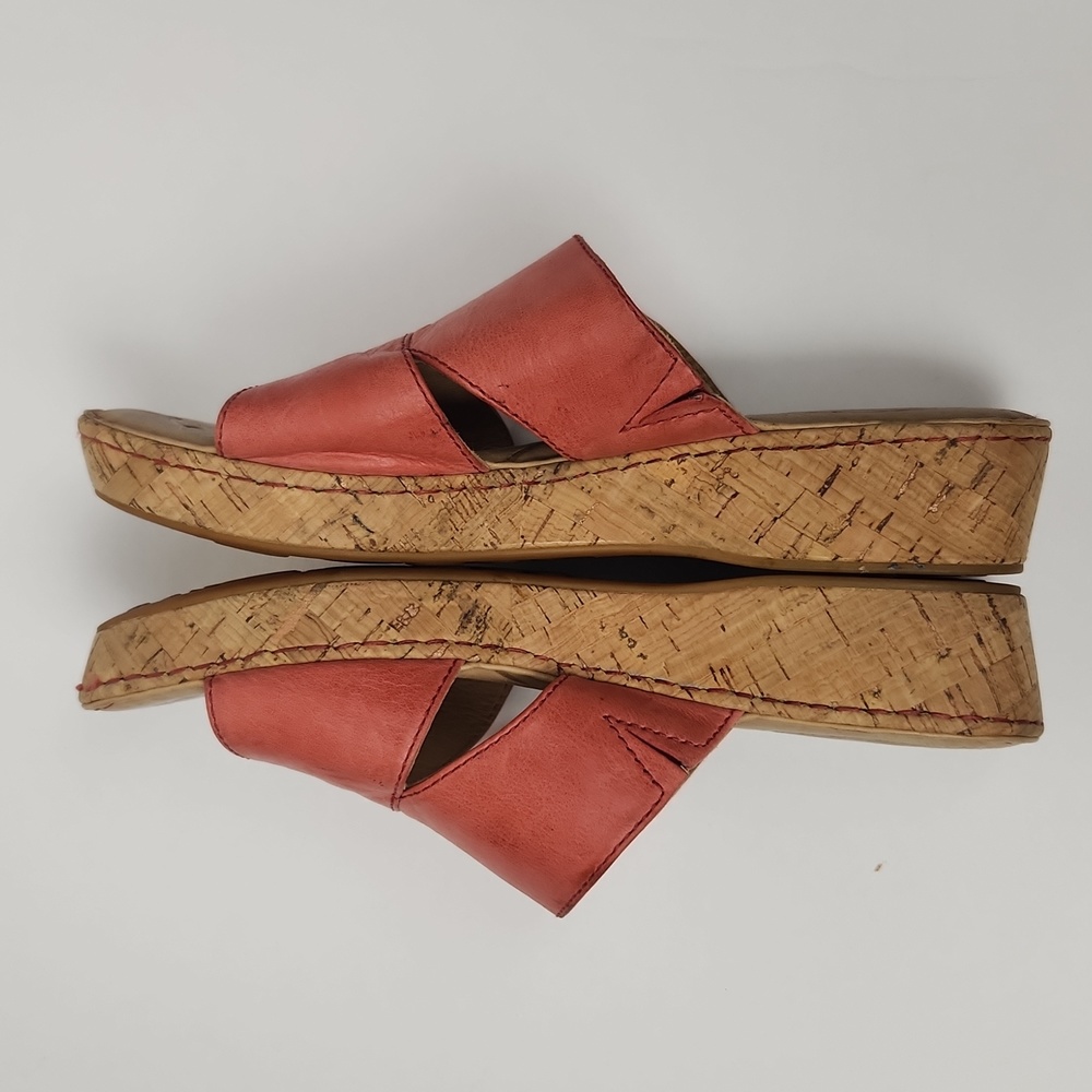 Born Leather Coral Slides Sandals - Picture 9 of 13
